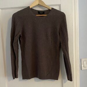 Women’s cashmere Brown Crewneck Sweater